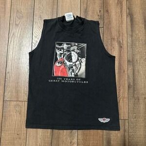 Vintage Harley Davidson Tank Top Women's Size Medium Black 100 Year‎ Anniversary
